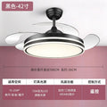 Invisible electric fan light led chandelier - high airflow, variable frequency, silent, bluetooth enabled - ideal for living room, dining room, and bedroom