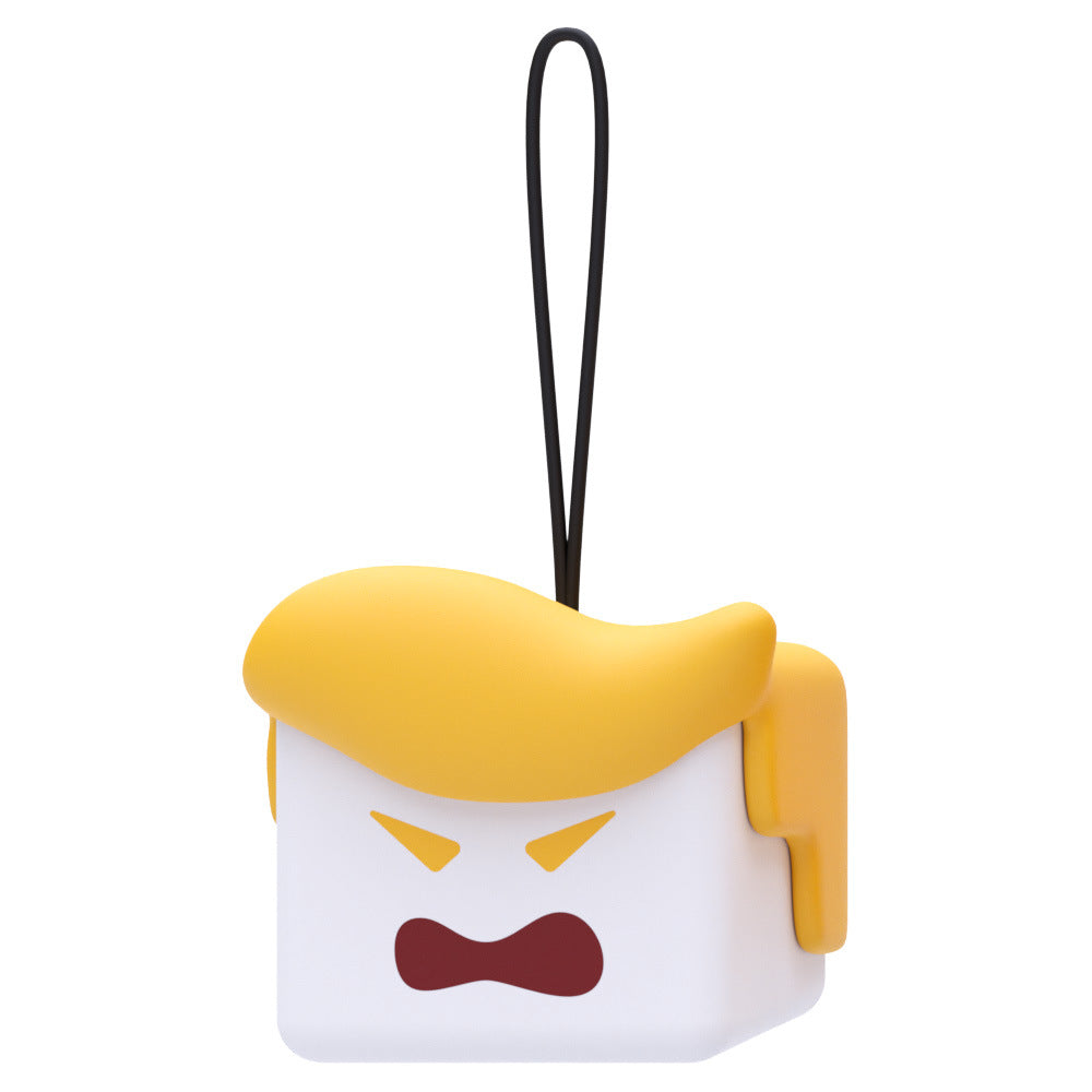 Douyin popular ultraviolet temperature sensing keychain car creative rearview mirror pendant network red envelope color-changing pendant