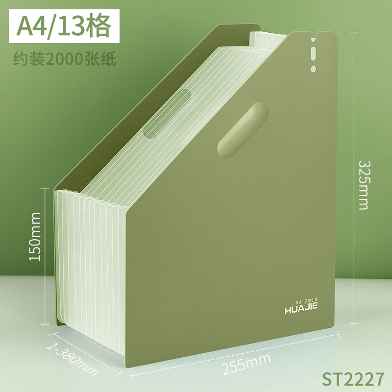Huajie organ bag vertical multi-layer insert folder classification storage box finishing bag test paper high school student paper