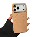 Suitable for iphone17promax magnetic phone case apple 16fashion macaron ultra-thin skin-feeling frosted pc case