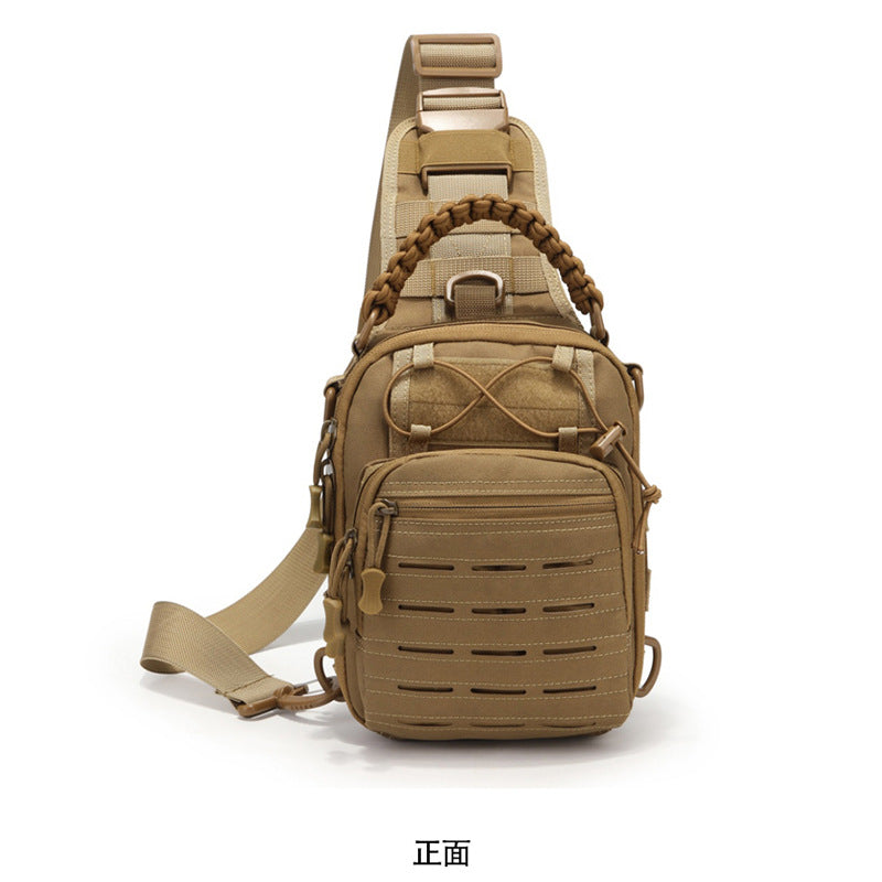 New multi-functional laser breast bag, waterproof portable breast bag for outdoor sports travel, men's shoulder messenger bag.