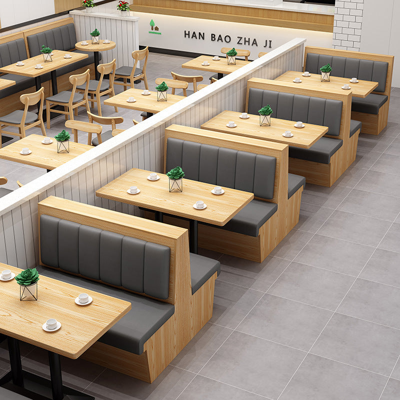 Customized tea house restaurant sofa booth cafe milk tea shop barbecue shop hot pot shop booth table and chair ktv sofa