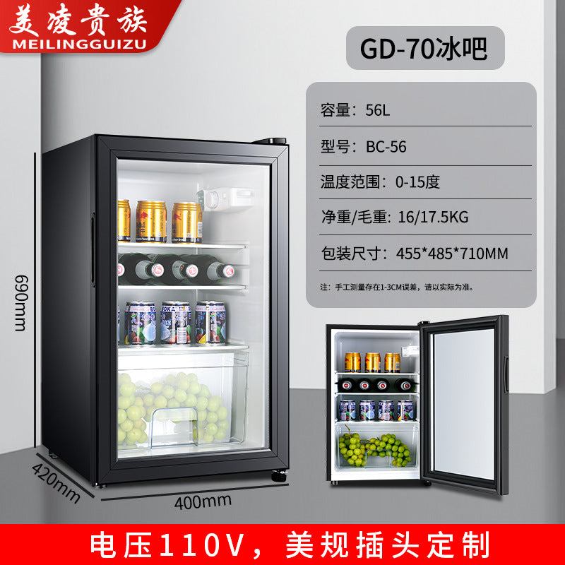 Export cross-border foreign trade double-door refrigerator refrigerator110v220v european standard american standard refrigerator refrigerator