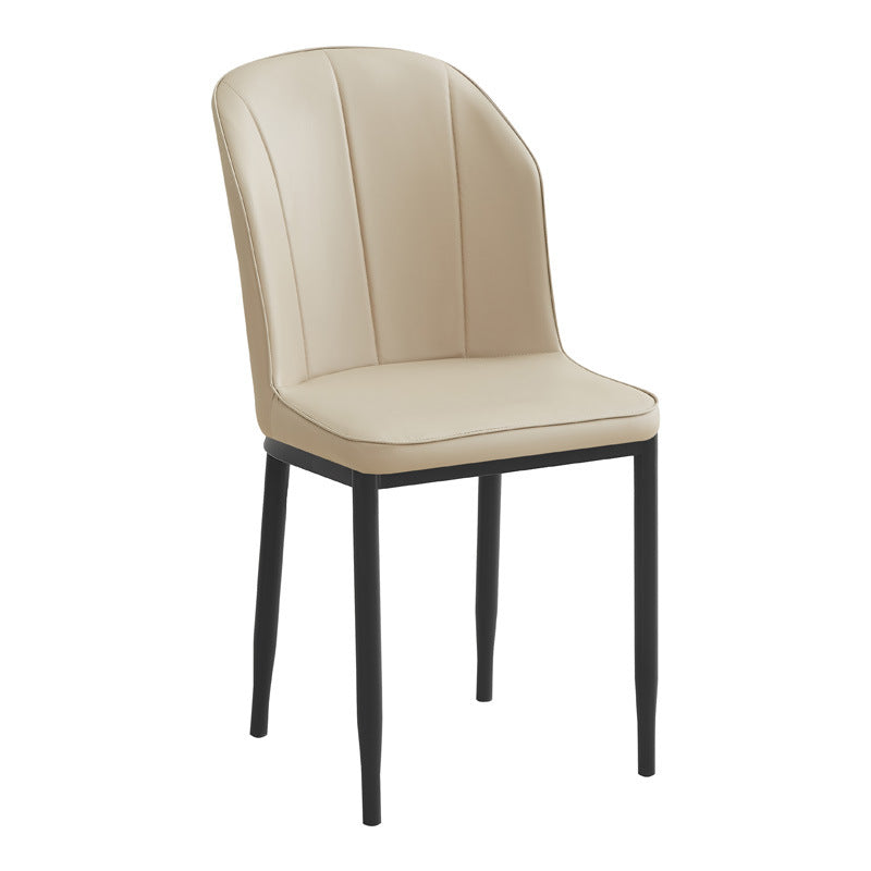 Factory direct wholesale custom backrest chairs, leather leisure chairs, restaurant negotiation chairs, home three-line chairs, dining chairs