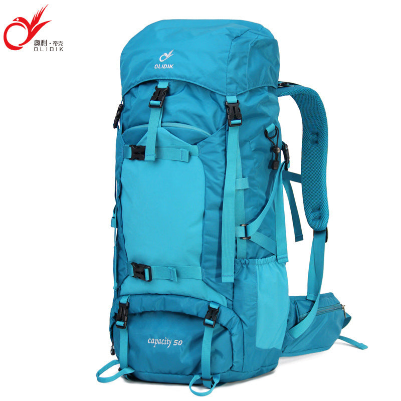 Outdoor mountaineering bag wholesale travel backpack 50L large capacity multi-functional backpack men's and women's travel backpack customization
