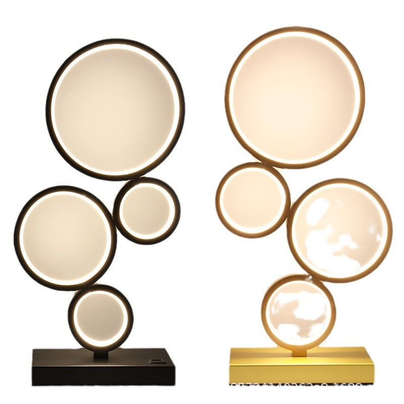 Minimalist chic bedside lamp - nordic design, artistic usb rechargeable touch & remote control desk lamp for bedroom study