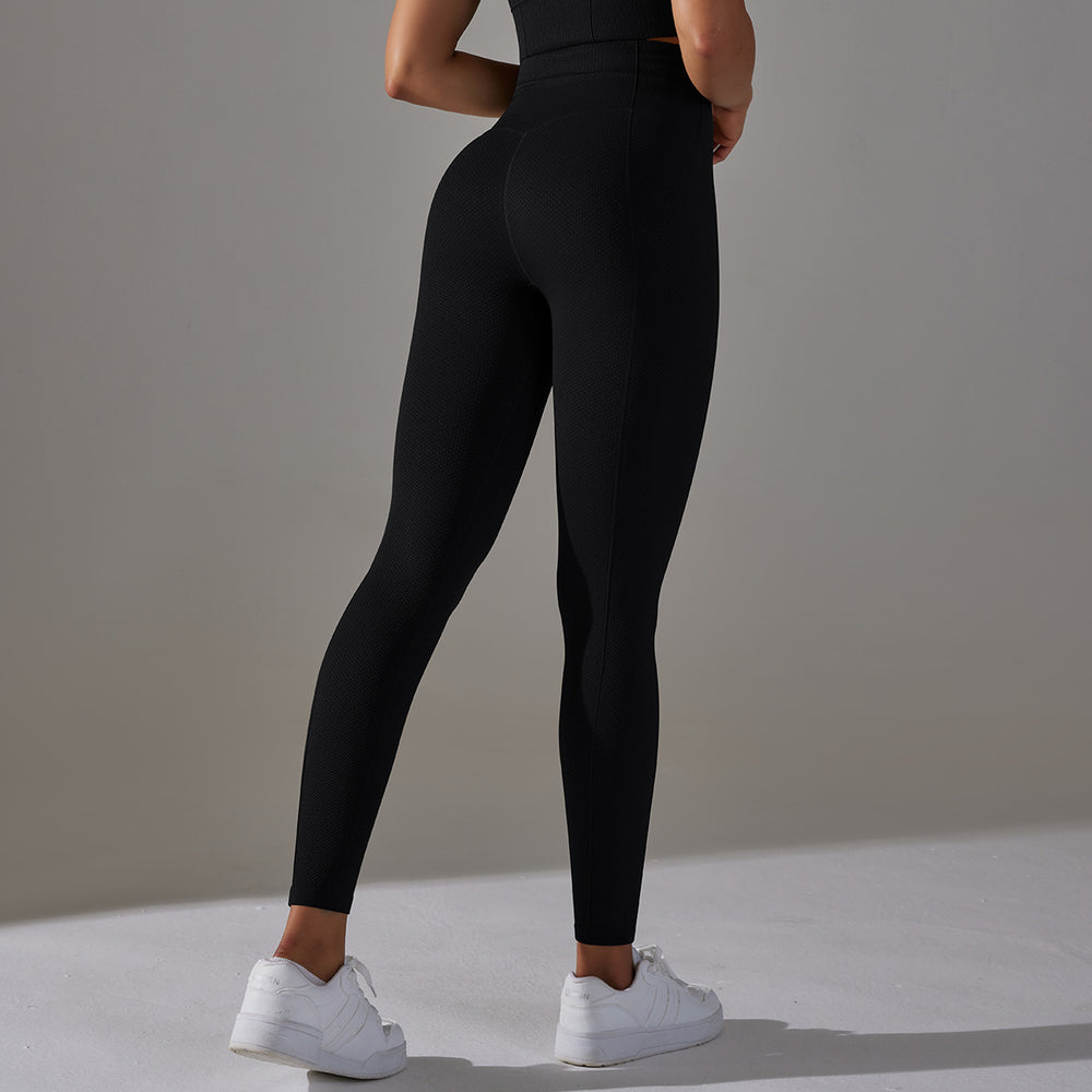 European and american new multi-panel seamless yoga pants - high waist, tummy control, butt lift, compression leggings - breathable workout running fitness pants