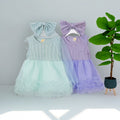 Girls' summer dresses  new styles: chic kids' clothing, summer mesh princess dress, baby girl summer skirt