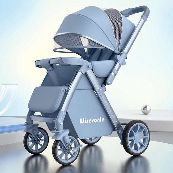 Two-way stroller can sit and lie down, folding light stroller, high landscape 0-3 year old stroller, one piece will be sent on behalf of you.