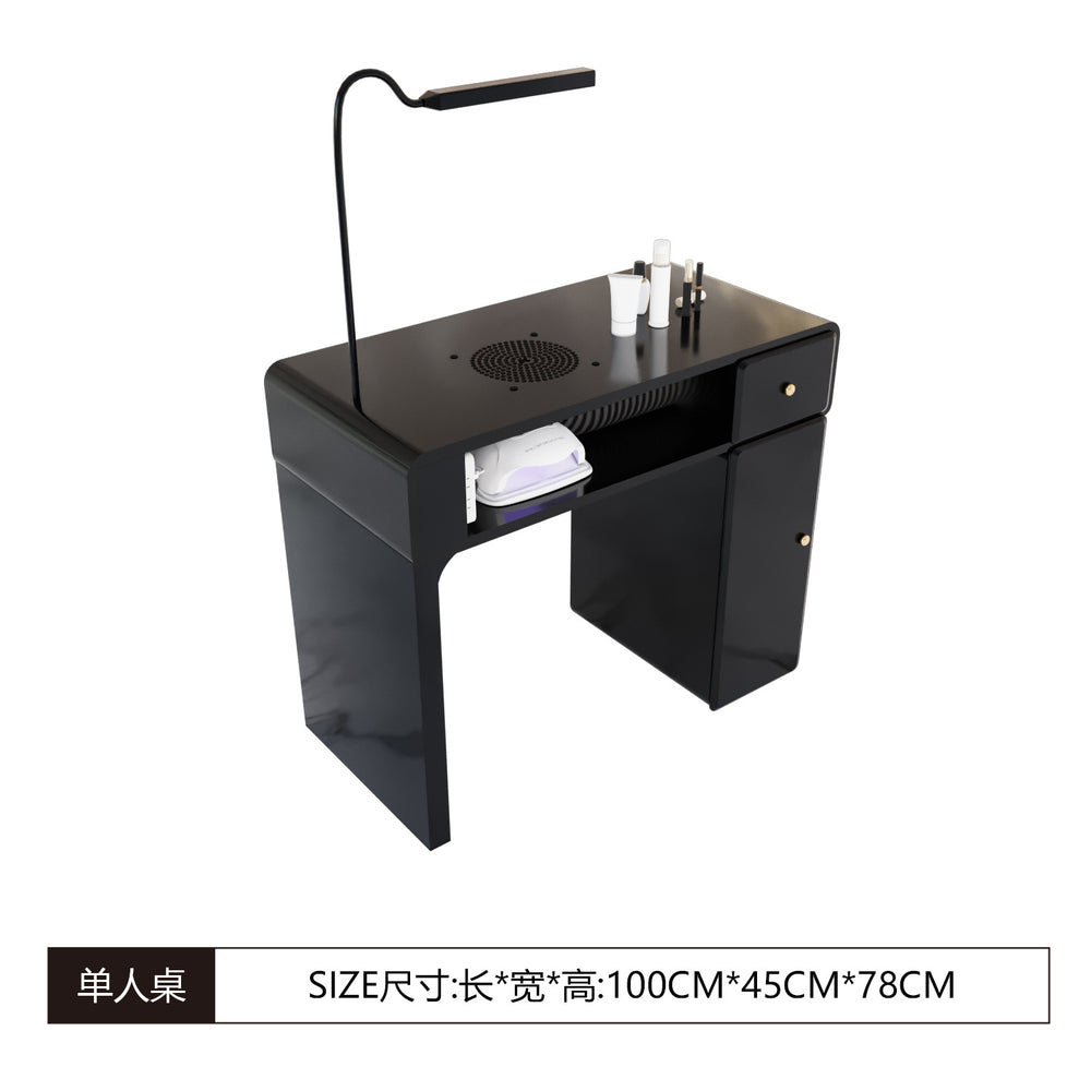 Manufacturer's new casual mesh back chair with marble tabletop single and double multi-functional manicure table table and chair suit