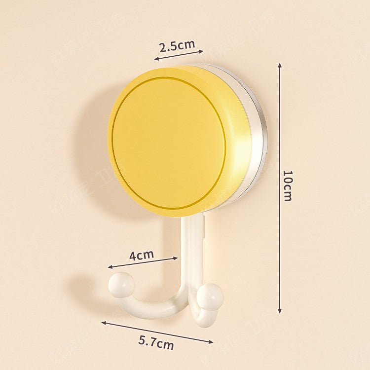 Dopamine double-headed suction cup hook, no need to punch holes, kitchen and bathroom hanging towel, sanitary tissue paper, strong load-bearing sticky hook