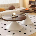 Carbon steel round coffee table - living room, home, small apartment,  new minimalist mid-century modern simple small round table