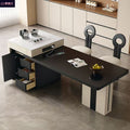New rock slab island table all-in-one solid wood telescopic tea table small apartment modern for home multifunctional dining table
