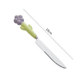 Purple sunflower table knife
