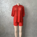 supply cut out ripped hooded tops with elastic band shorts fashion african fashioncasual sports style set