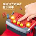 children's inertia fire engineering story car light music early education story machine boy kids toy car model
