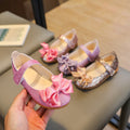 wholesale  autumn new korean style children's princess shoes girls' single shoes bowknot flat leather shoes toddler