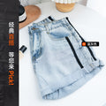 Xintang denim shorts women's summernew arrivalk-stylefashion washed blue gray three-quarter pants rolled feet silm shorts