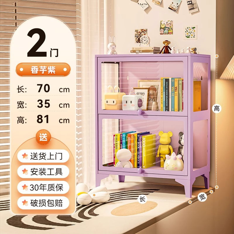 Figure display cabinet glass display cabinet model display rack steel storage cabinet for home dustproof collection storage cabinet