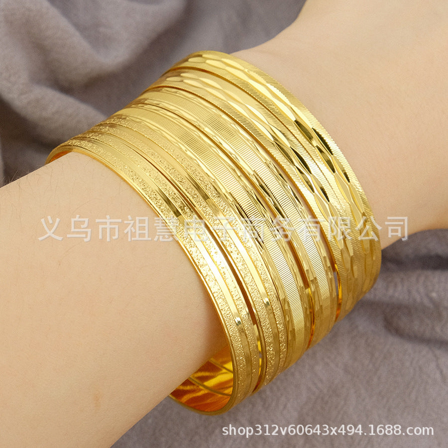 ethiopian african fashion women's brushed bangle african bridal wedding bracelet jewelry gift