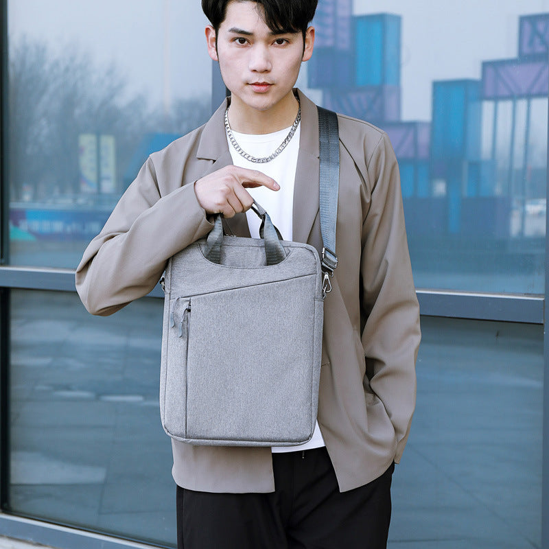 New fashion computer bag trendy handbag large capacity leisure file bag office business briefcase backpack men
