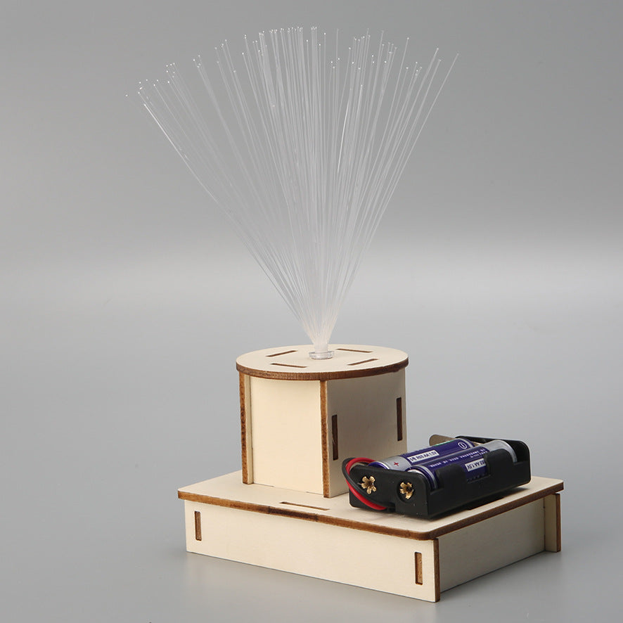 Science and technology small production invention primary school students scientific experiment stem manual work material package colorful fiber optic lamp
