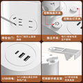 Foldable desk lamp with integrated socket - eye protection, designed for studying, reading, and preventing myopia - perfect for college students - bedside lamp with usb fast charging