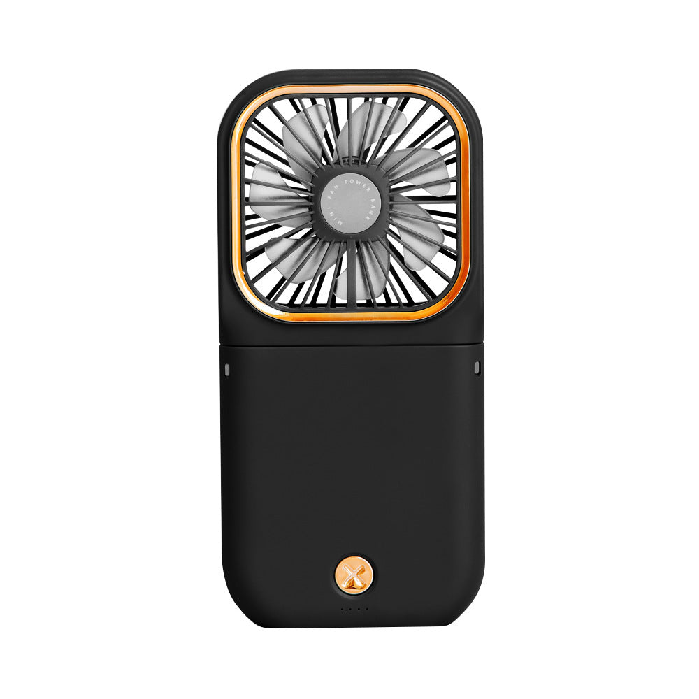russian f30 handheld fan usb rechargeable mini foldable mobile phone holder power bank hanging neck fan