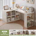 Corner desk home study table bedroom girls dressing table bookcase all-in-one free combination corner computer desk