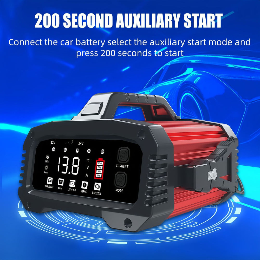Car battery charger 12v 24v lifepo4 battery charger 12v car jump starter