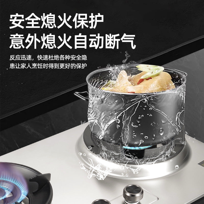 Gas stovefor homestainless steel fire stove double stove gas stove natural gas liquefied gas fire stove