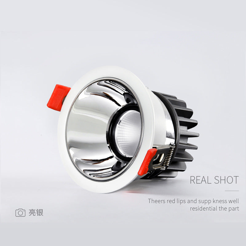 Deep anti-glare COB spotlight ceiling lamp without main lamp lighting household living room wall washer embedded led downlight