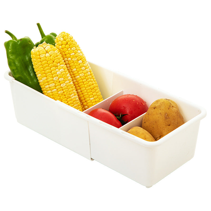 Cabinet sundries, long storage box, seasoning products, plastic seasoning box, narrow and long refrigerator grid egg storage box