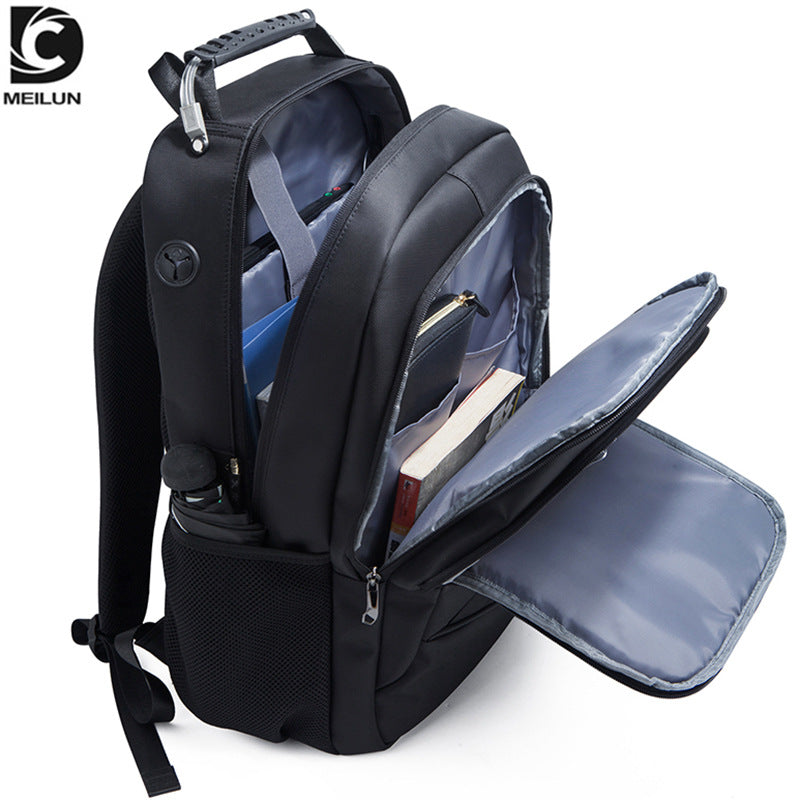 New gift schoolbag wholesale, men's business backpack multi-function usb backpack large capacity computer bag