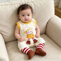 Summer new arrival: sleeveless romper for baby boys and girls - short-sleeve bodysuit, newborn infant crawling suit, cartoon outwear onesie