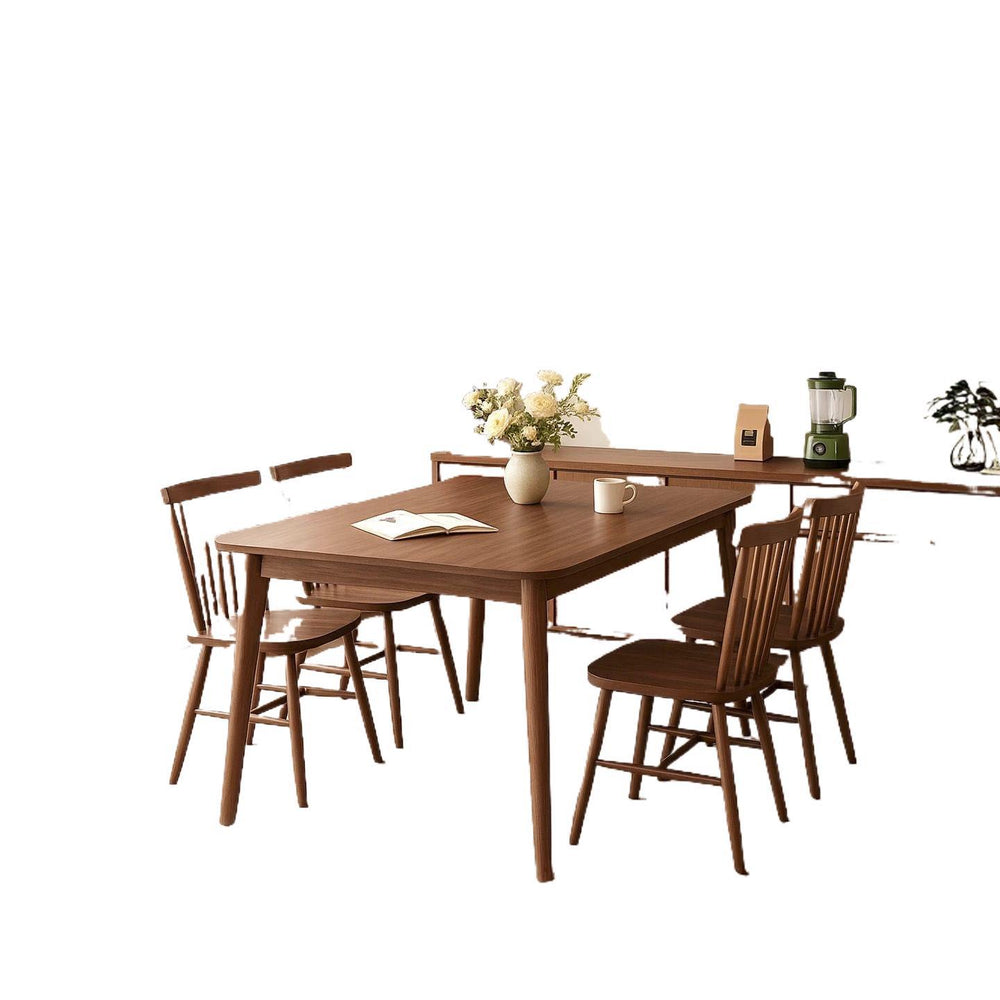 Nordic solid wood dining table & computer desk - perfect for small spaces, student study, and rental apartments - rectangular dining table