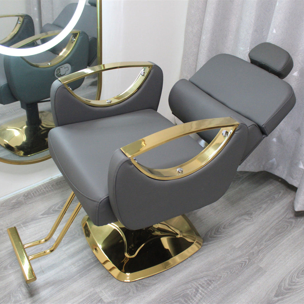Barber shop chair can be reclined and lifted classypopular hairdressing chair hair salon special shaving lounge chair barber chair