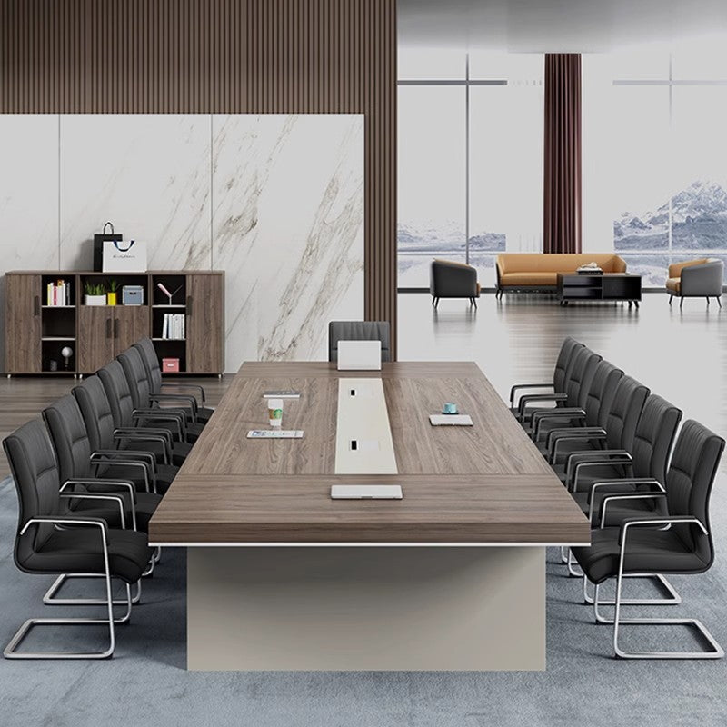 Conference table workstation long table conference room reception desk large conference table minimalist modern table and chair set