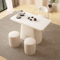 Cream style small apartment balcony tea table and chair combination modern casual water kettle all-in-onefor home tea table new arrival