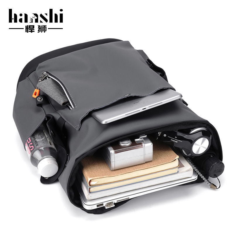 Cross-border men's fashion backpack leisure travel women's backpack high-end waterproof computer bag commuting light schoolbag