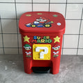 Maimai trash can with lid, cute and childlike, for home, living room, bedroom, silent, large capacity, bathroom, kitchen