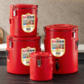 Insulated 304 stainless steel milk tea bucket - perfect for street vendors, fruit tea stalls, and commercial use. also ideal as an ice bucket or food warmer
