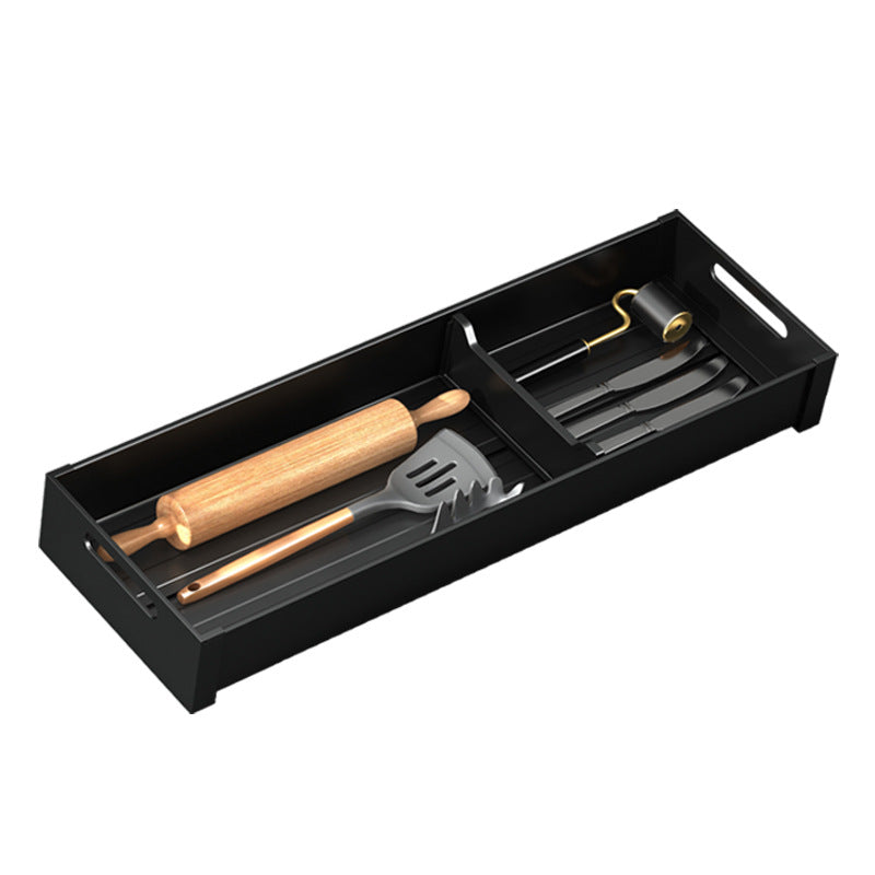 Kitchen drawer storage box partition tableware household finishing cabinet built-in grid knife fork chopsticks kitchen utensils rack