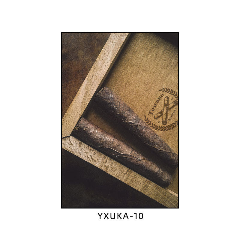 Cigar painting American bar high-end club nightclub box wall decoration painting whiskey winery beautiful woman mural