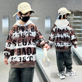 Children's clothing boys spring clothing sweatshirt spring & fall new arrivalchildrentopsspring boys handsome street trendy
