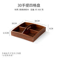 Portable four-compartment fruit plate 30x30x9