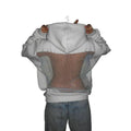European and american cross-border  fall/winter new women's fashion  style solid color backless cutout mesh hoodie sweatshirt