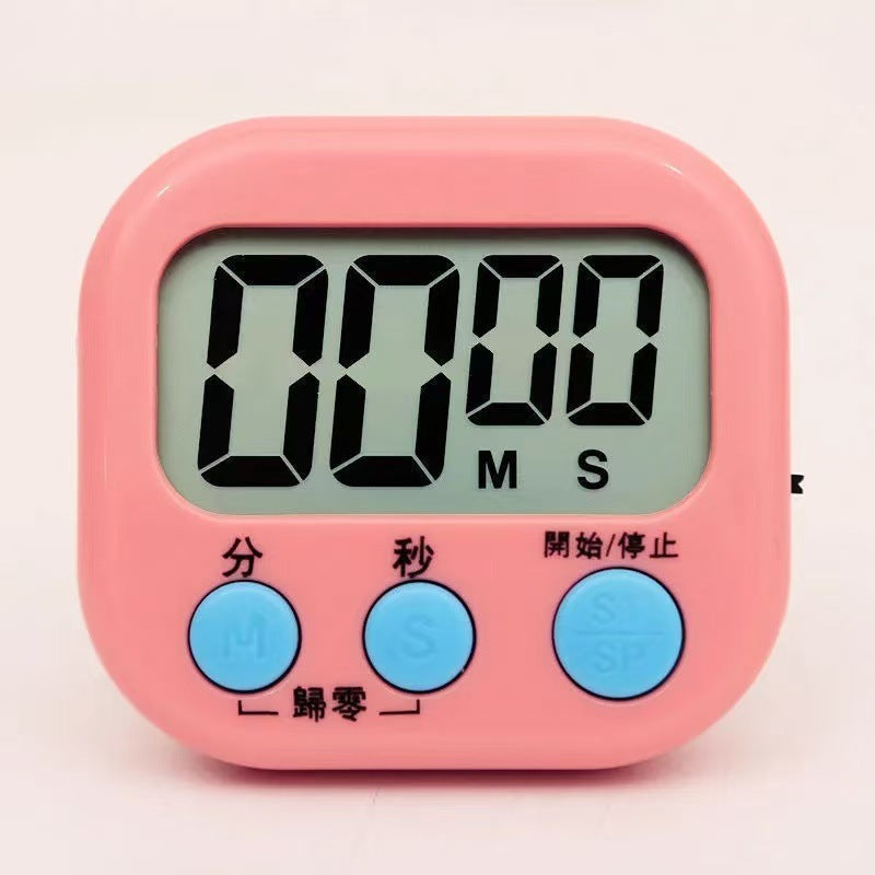 Mechanical kitchen timer - visual time management alarm with countdown & magnetic attachment