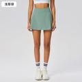 Summer fake two-piece sports skirt for women to cover crotch slimming look lined tennis skirt ice-like quick-drying yoga skirt d25010