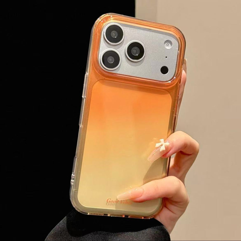 iphone 17 pro phone case, featuring a gradient tie-dye design, double-layer imd construction, and a new apple 15 drop-proof protective cover